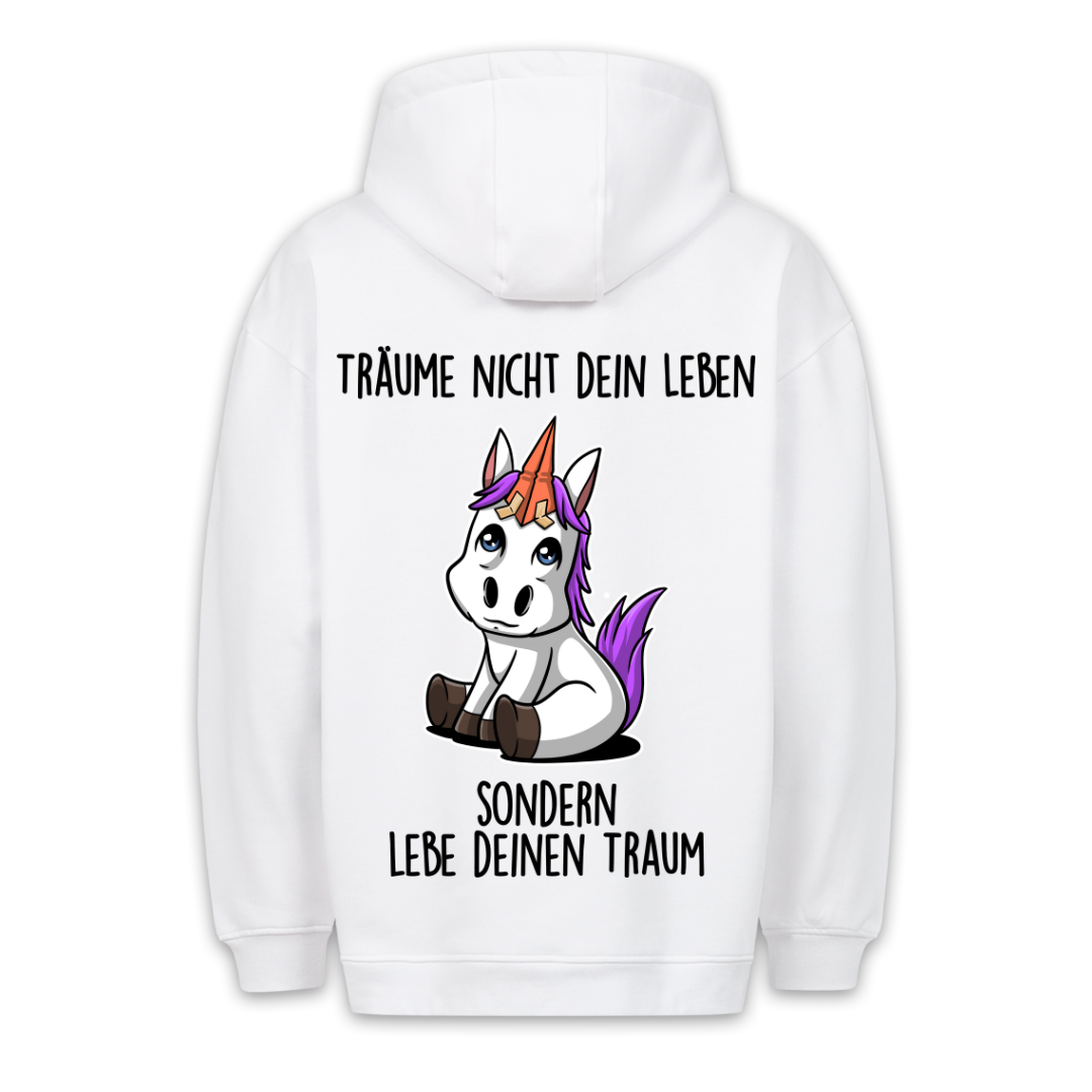 Traum Ponyhorn - Hoodie Unisex Rückendruck