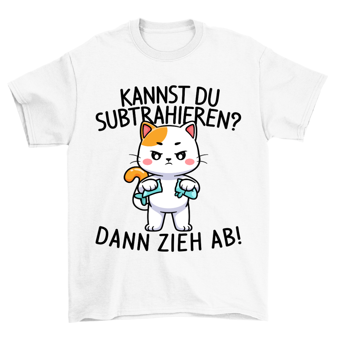 Subtrahieren Katze - Shirt Unisex