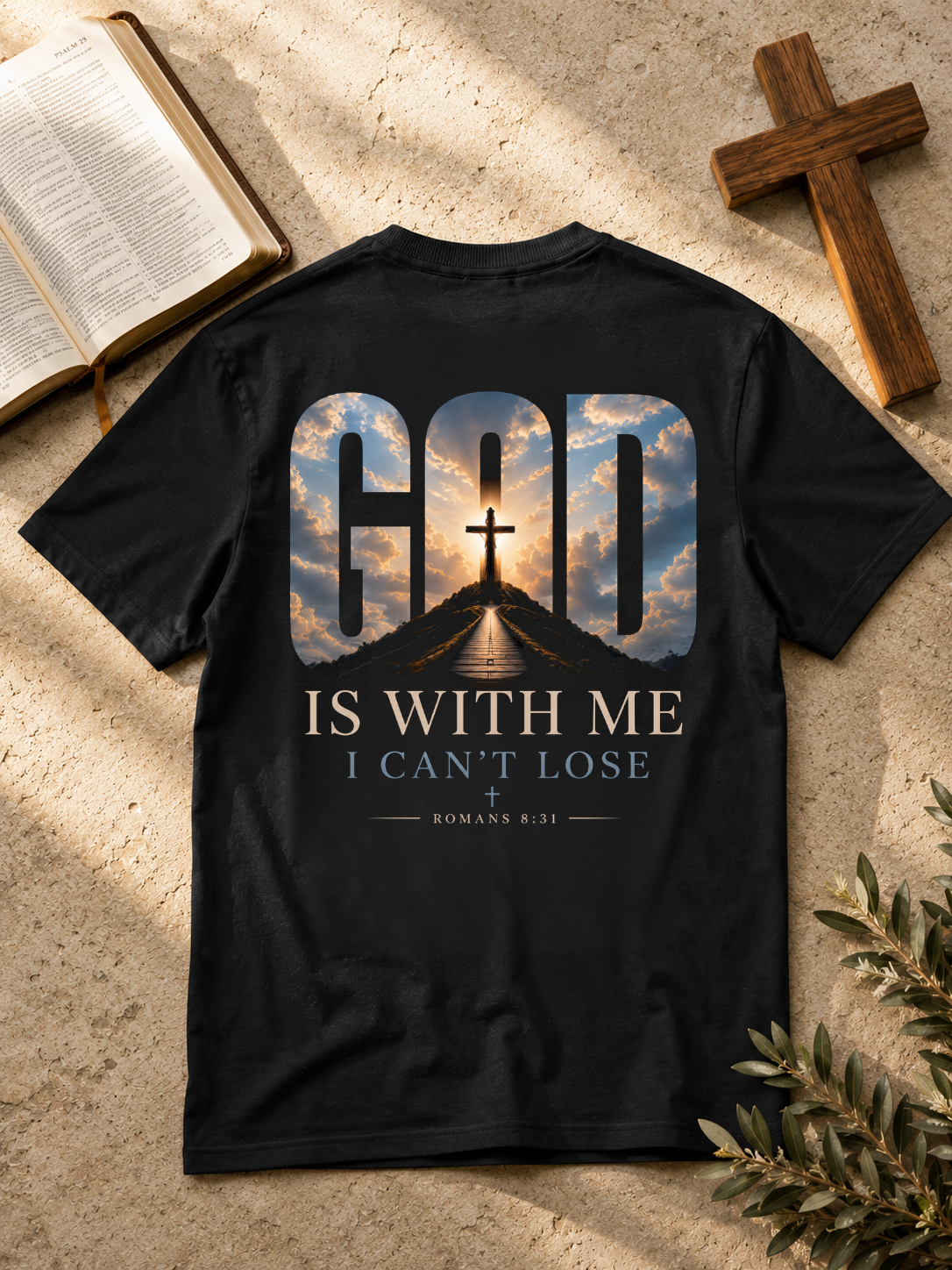God is with me 2 - Shirt Unisex Backprint