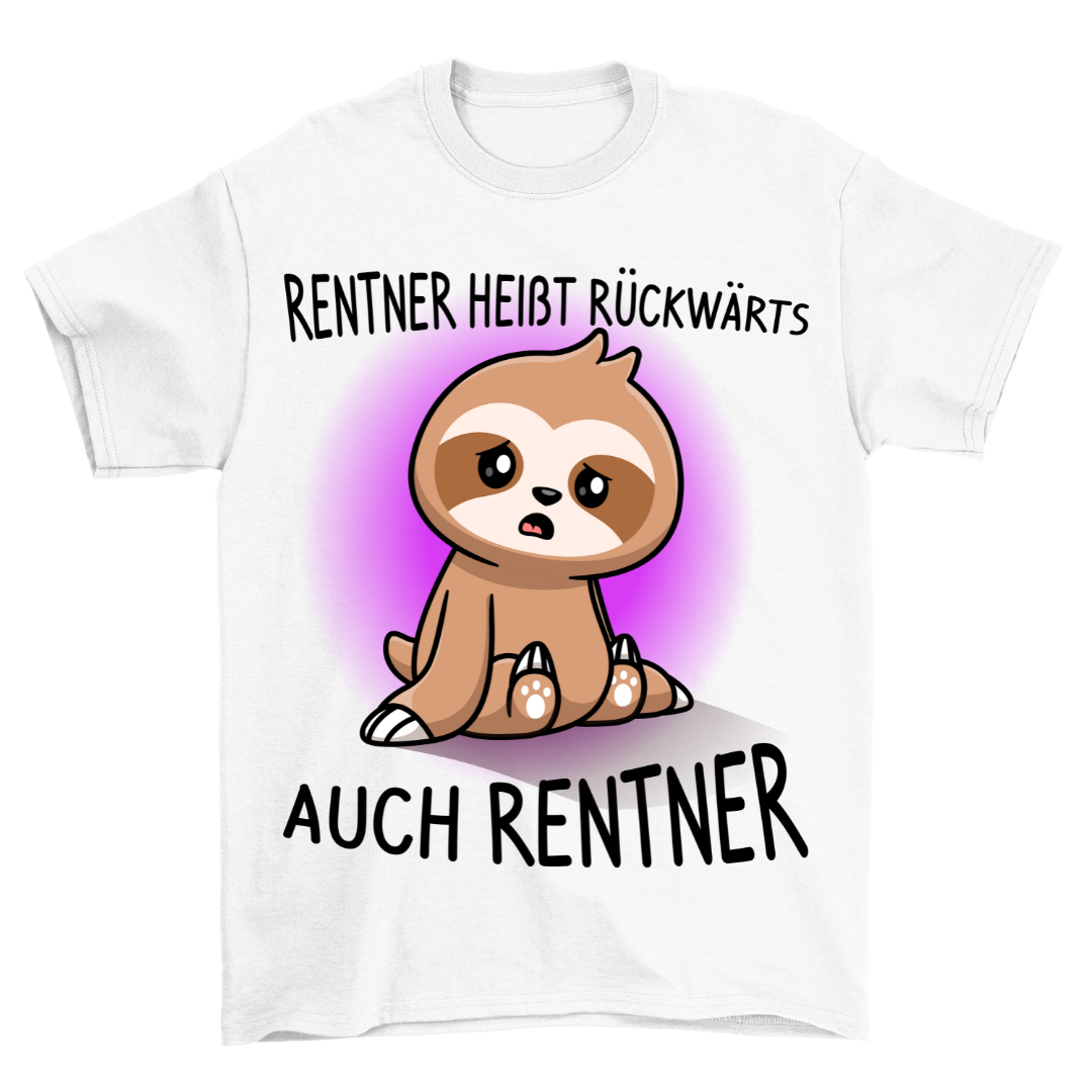 Rückwärts Faultier - Shirt Unisex