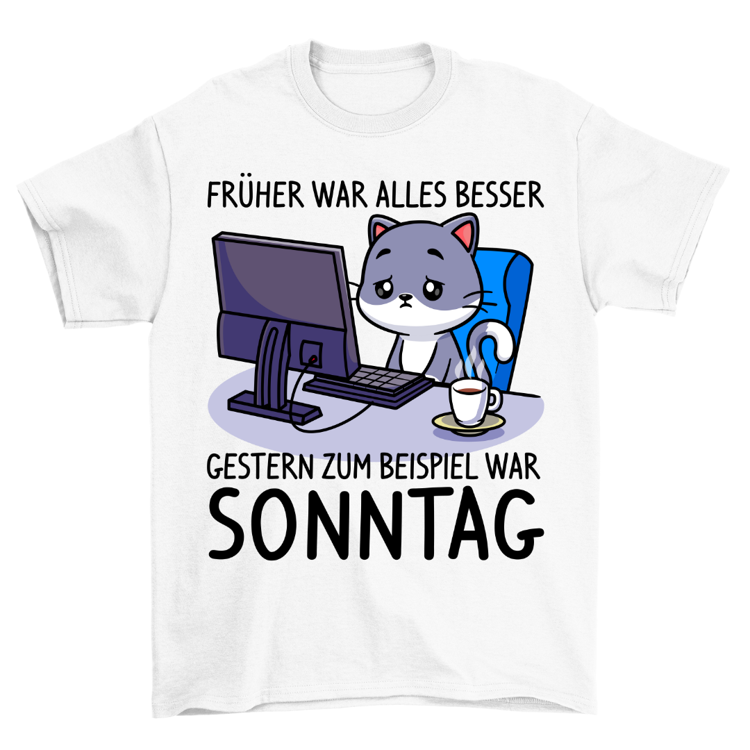 Sonntag Katze - Shirt Unisex