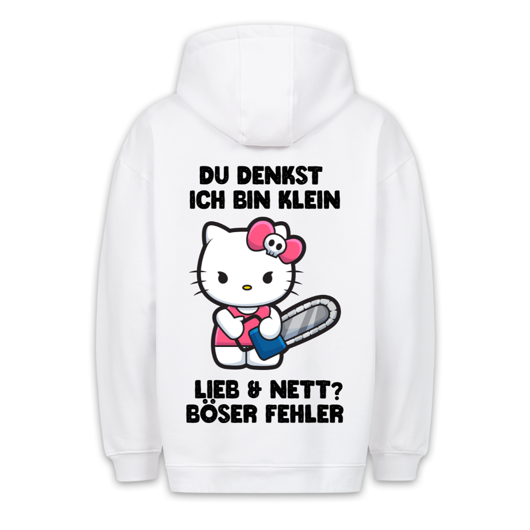 Böser Fehler Kätzchen - Hoodie Unisex Rückendruck