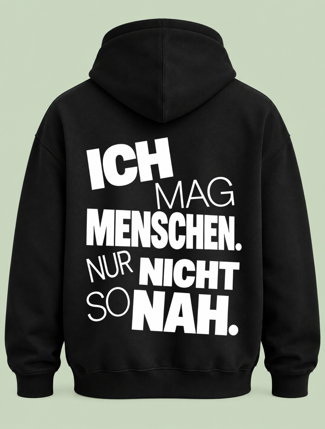 Nicht so nah - Hoodie Unisex Backprint