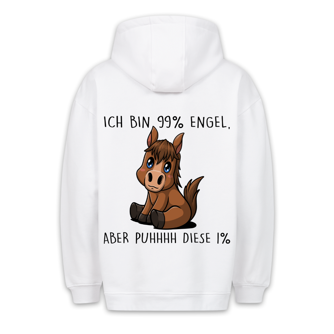 Engel Pony - Hoodie Unisex Rückendruck