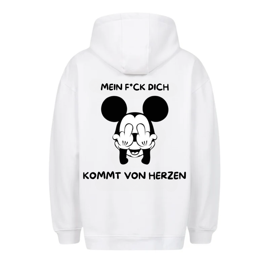 Von Herzen Maus - Hoodie Unisex Rückendruck