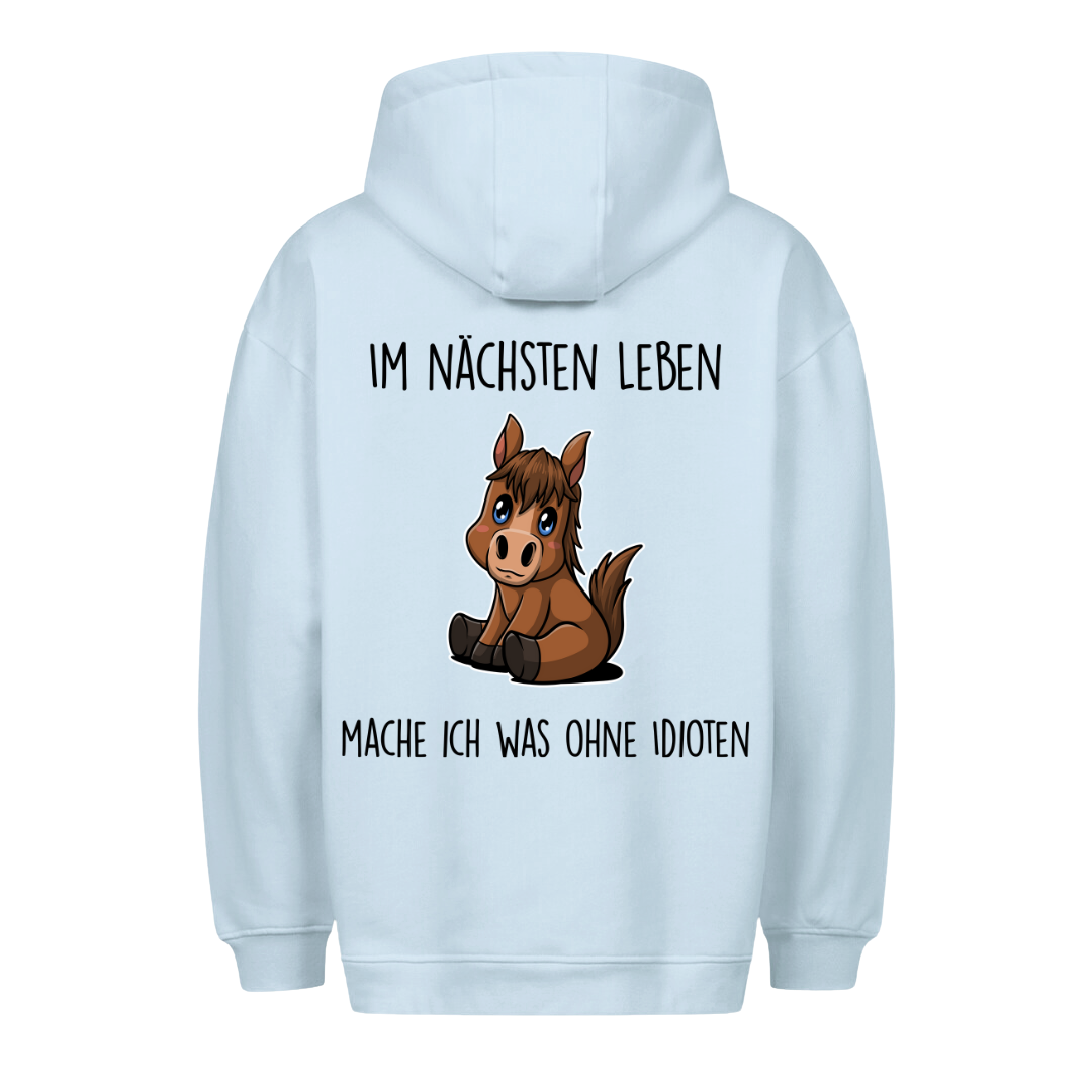 Nächsten Leben Pony - Hoodie Unisex Rückendruck