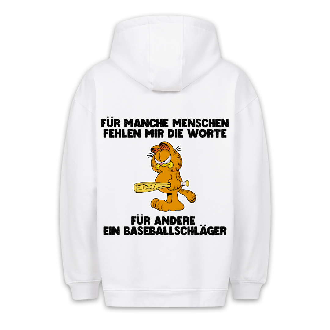 Worte Kater - Hoodie Unisex Rückendruck