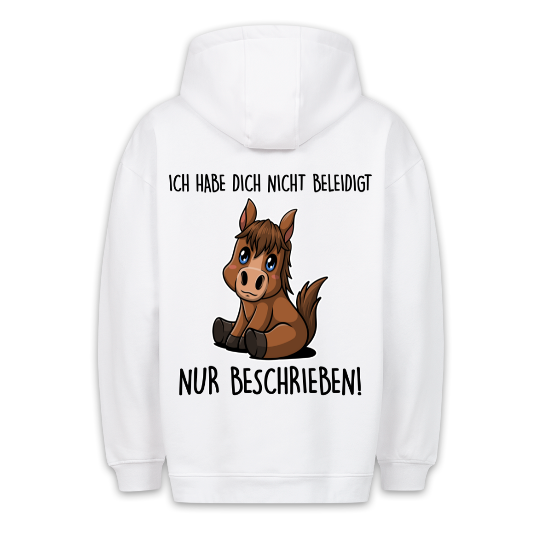 Beschrieben Pony - Hoodie Unisex Rückendruck