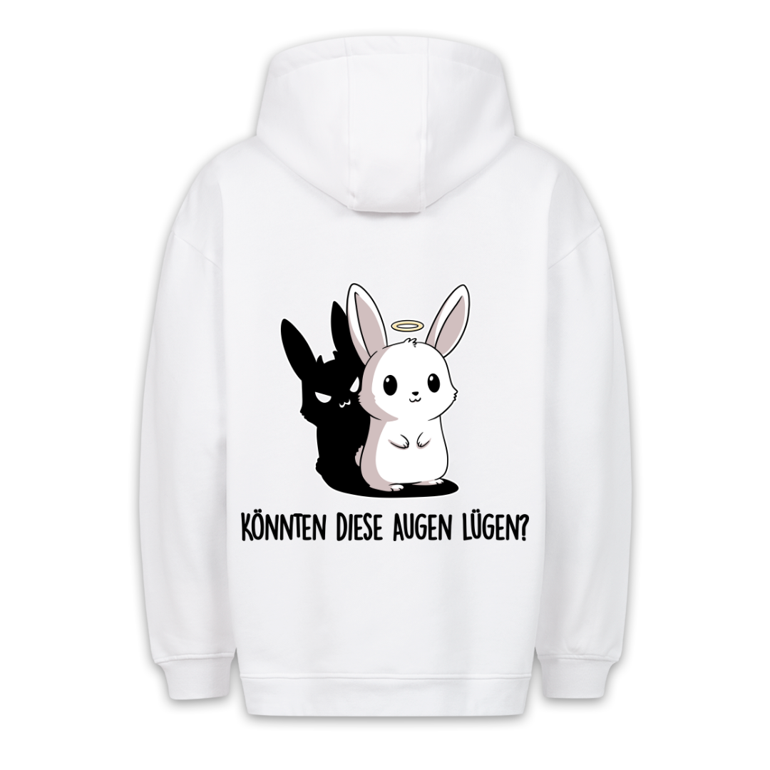 Augen Hase - Hoodie Unisex Rückendruck