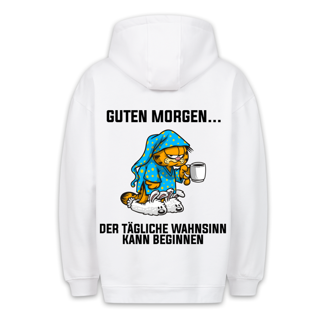 Tägliche Wahnsinn Kater - Hoodie Unisex Rückendruck