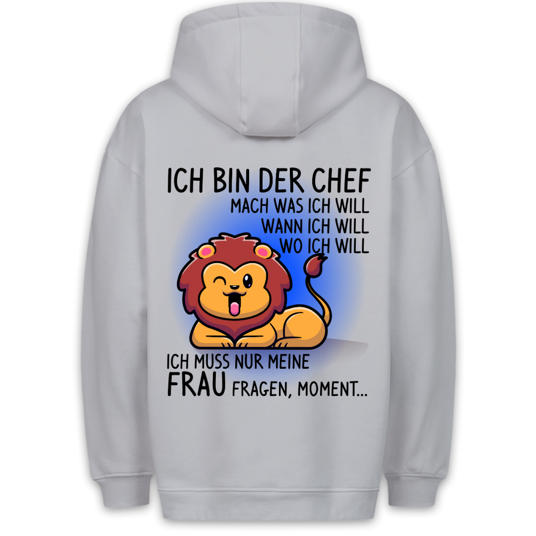 Chef Löwe - Hoodie Unisex Rückendruck