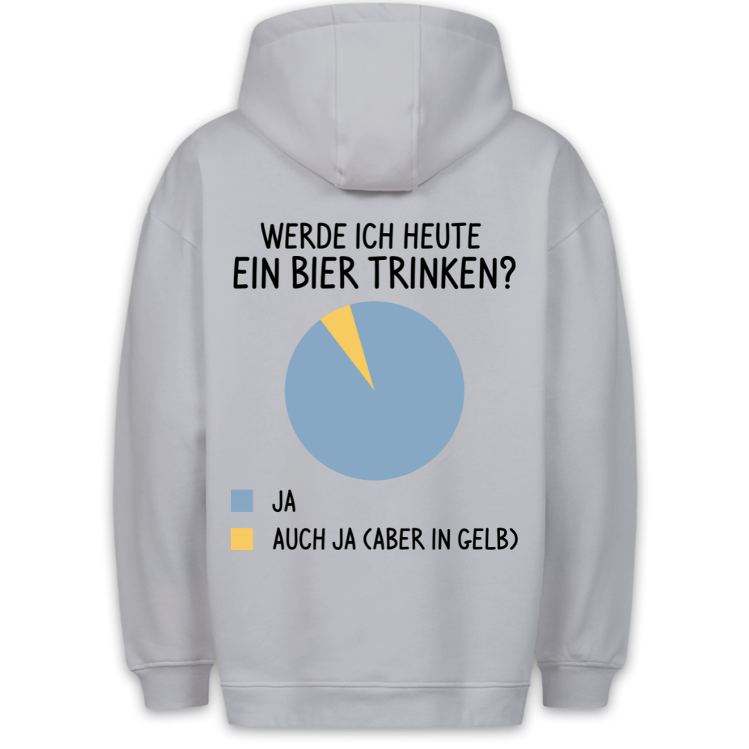 Ein Bier Trinken - Hoodie Unisex Rückendruck