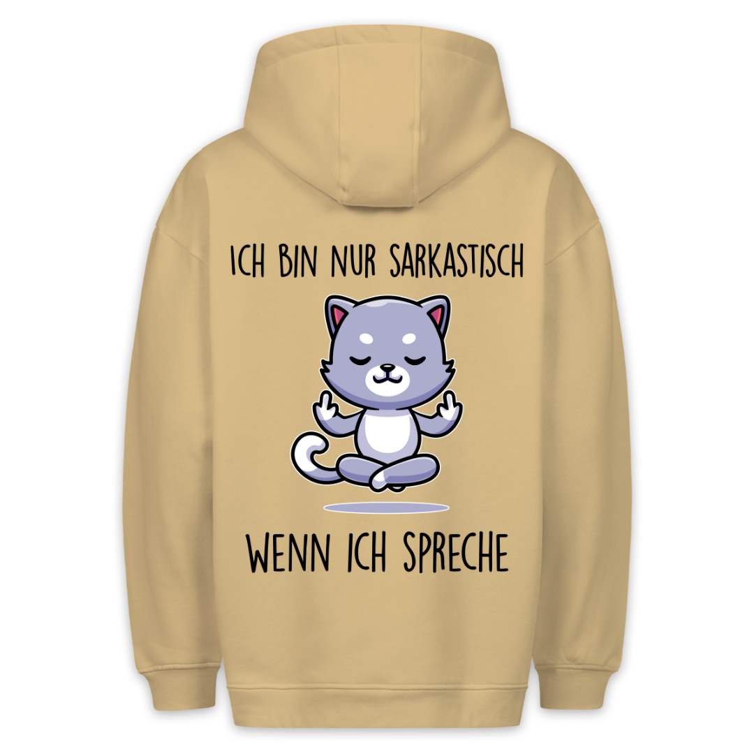 Sarkastisch - Hoodie Unisex Rückendruck