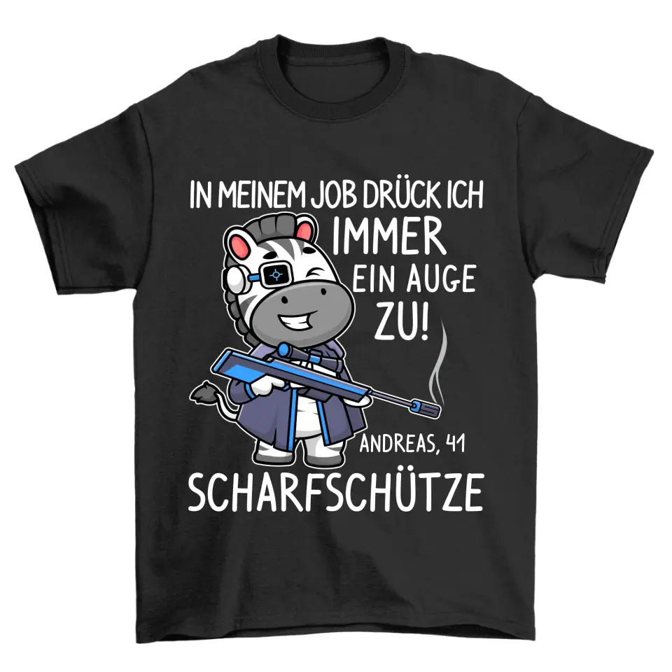 Scharfschütze Zebra - Personalisierbar Unisex