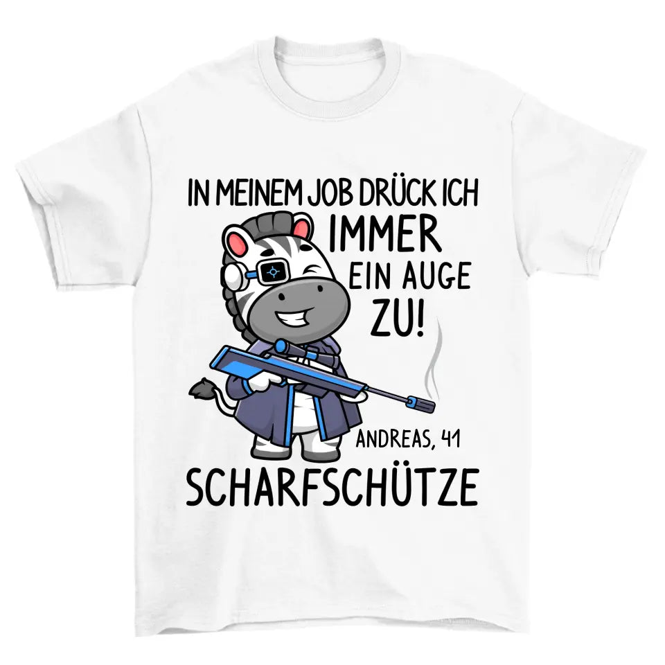 Scharfschütze Zebra - Personalisierbar Unisex