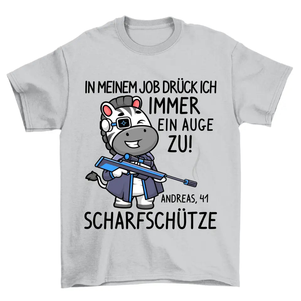 Scharfschütze Zebra - Personalisierbar Unisex