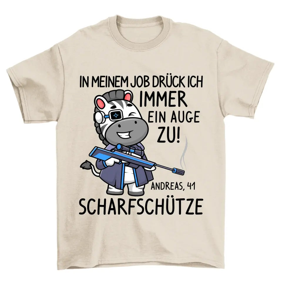 Scharfschütze Zebra - Personalisierbar Unisex