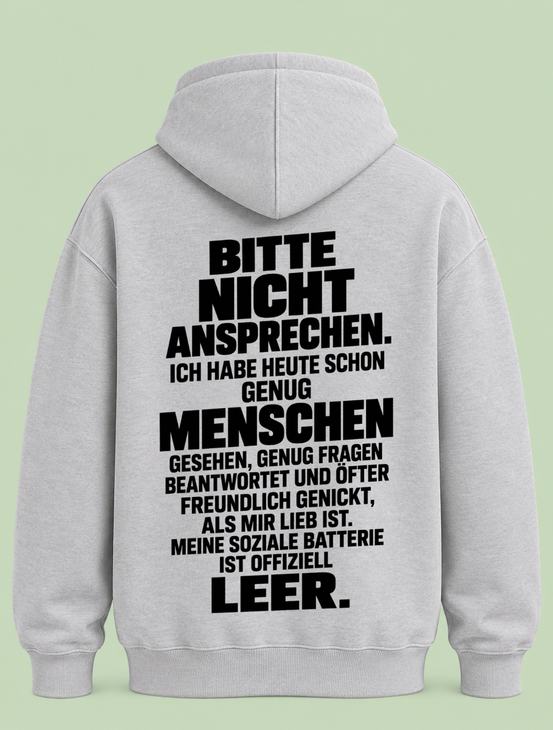 Meine Batterie - Hoodie Unisex Backprint