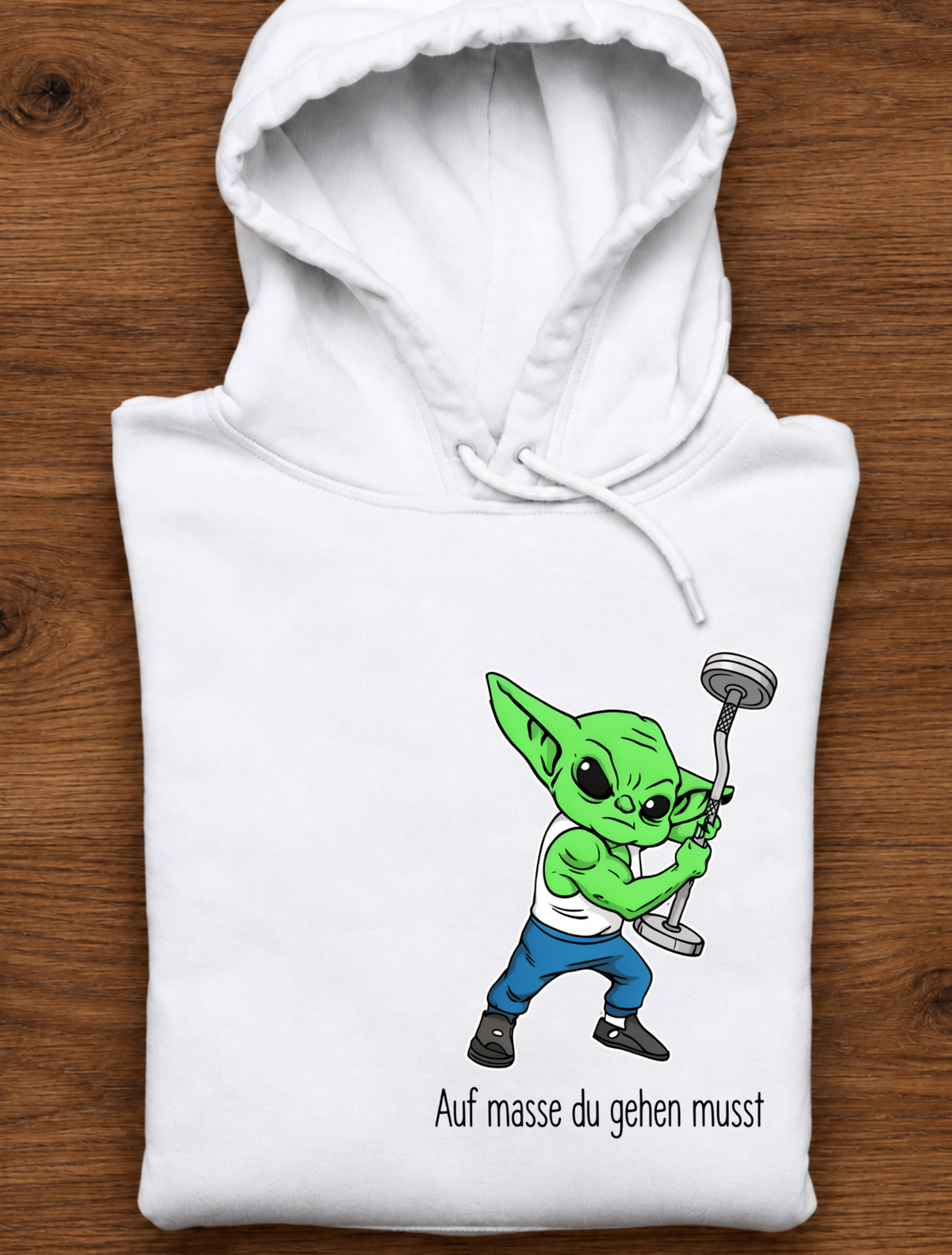 Auspuff umbauen du musst - Hoodie Unisex Backprint