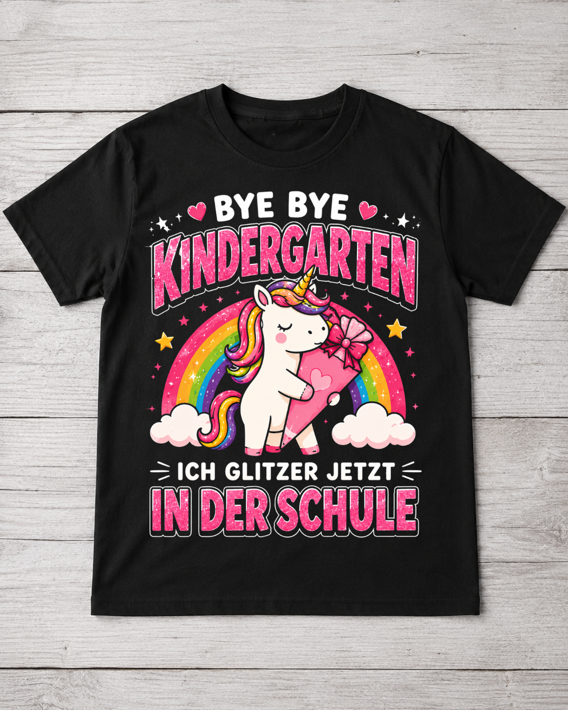 Glitzer Schule - Shirt Unisex