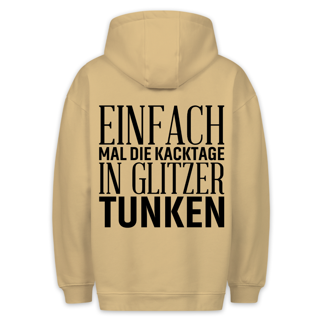 Kacktage Glitzer - Hoodie Unisex Rückendruck