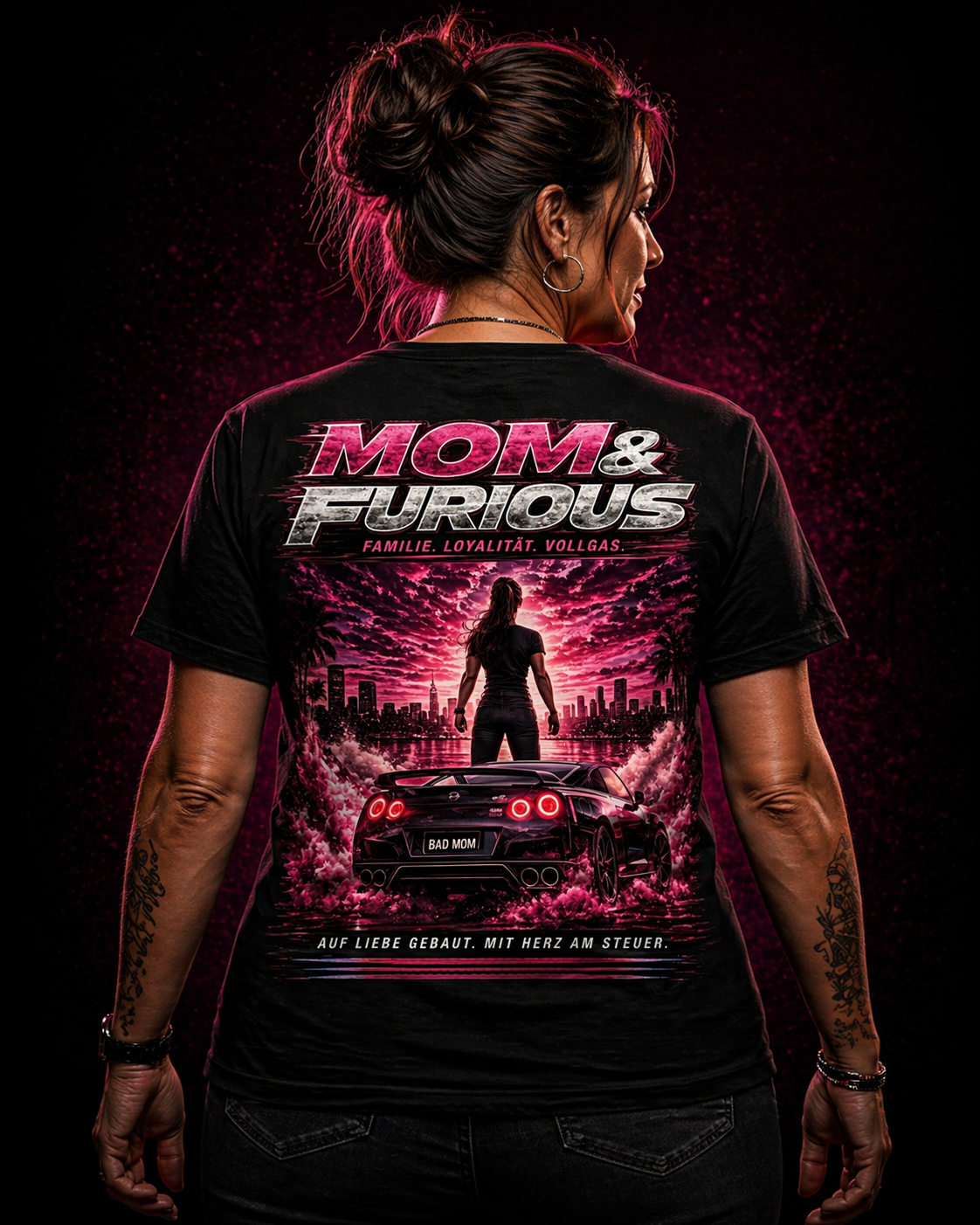 Mom & Furious - Shirt Unisex Backprint