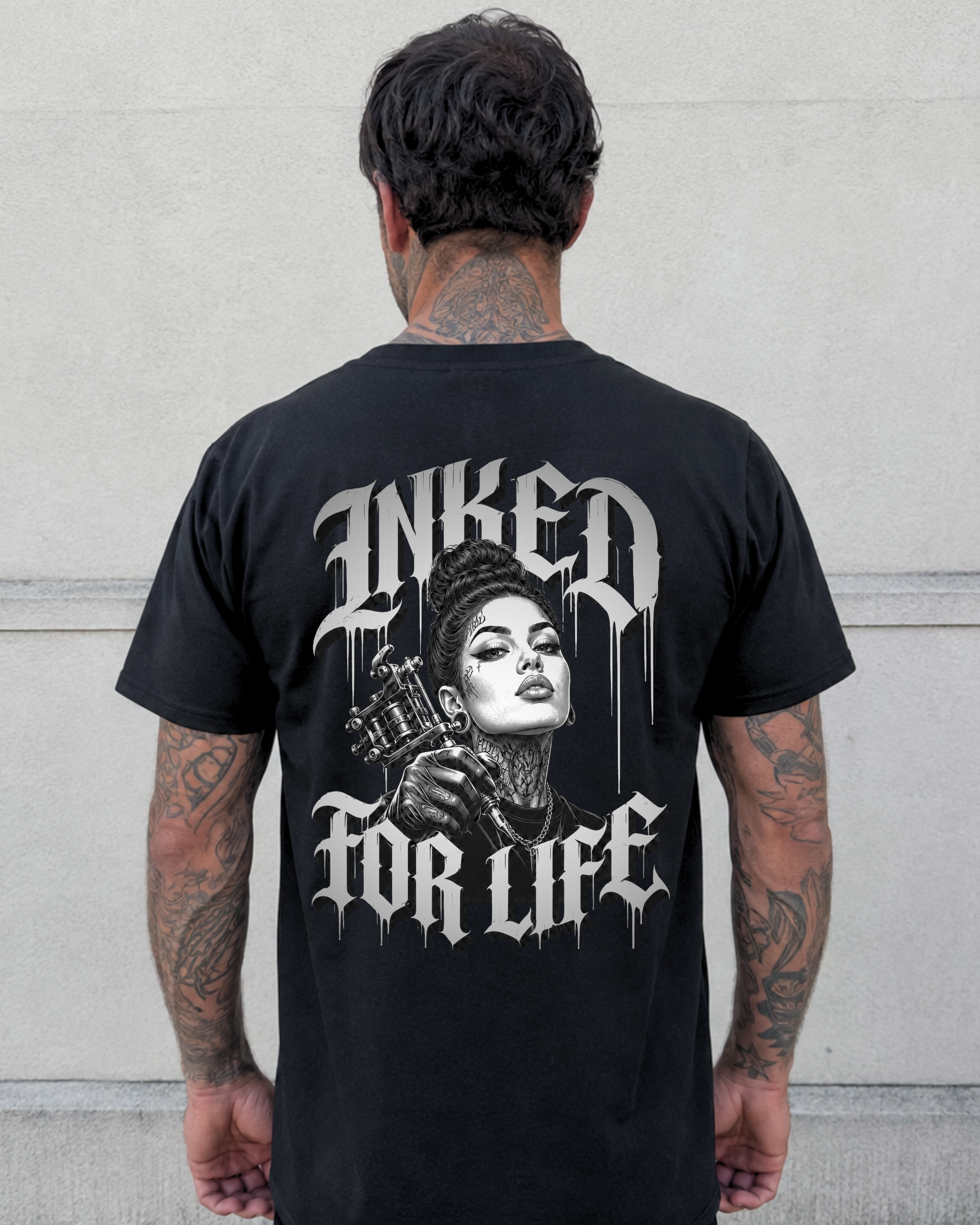 Inked For Life - Premium Shirt Unisex Backprint