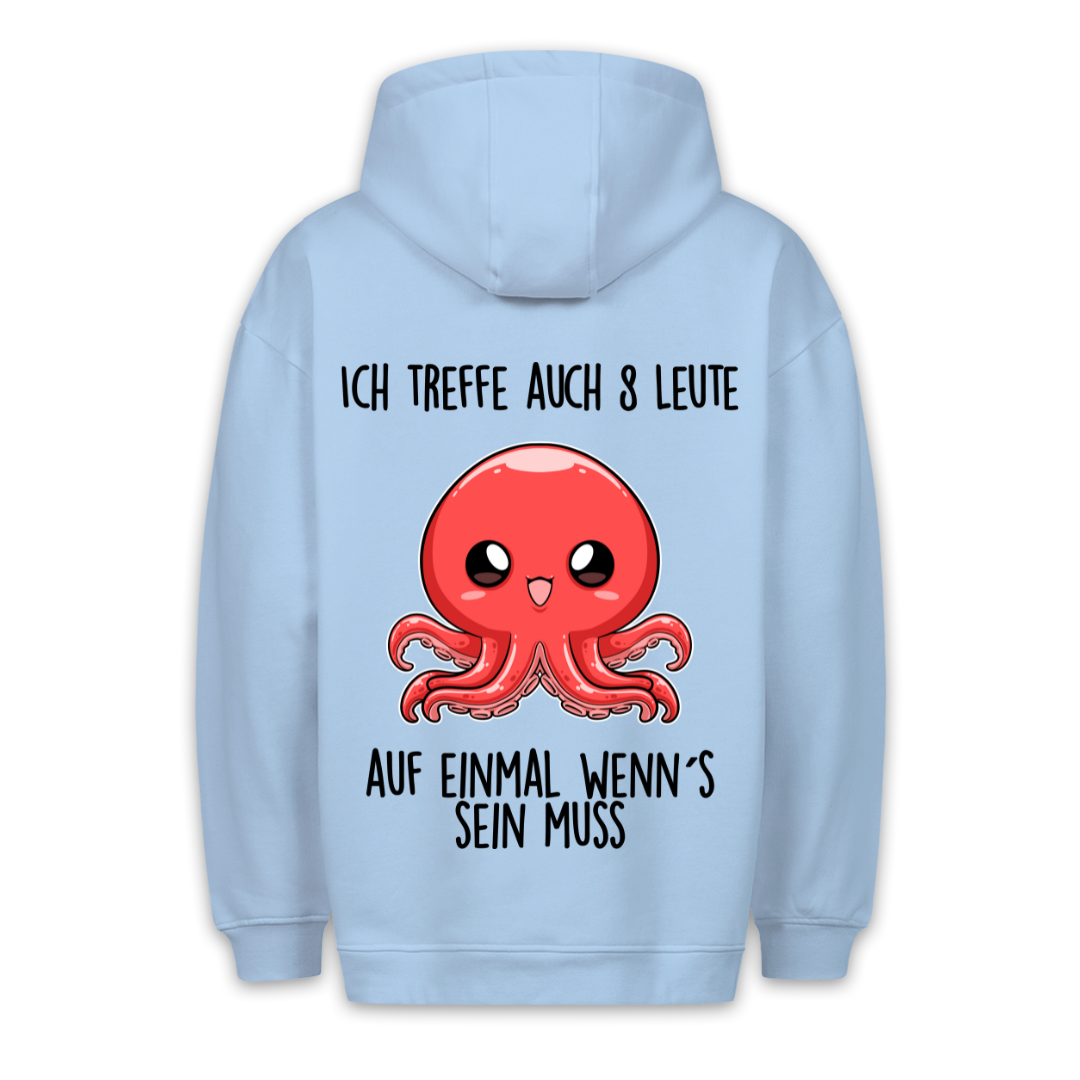 8 Leute - Hoodie Unisex Rückendruck