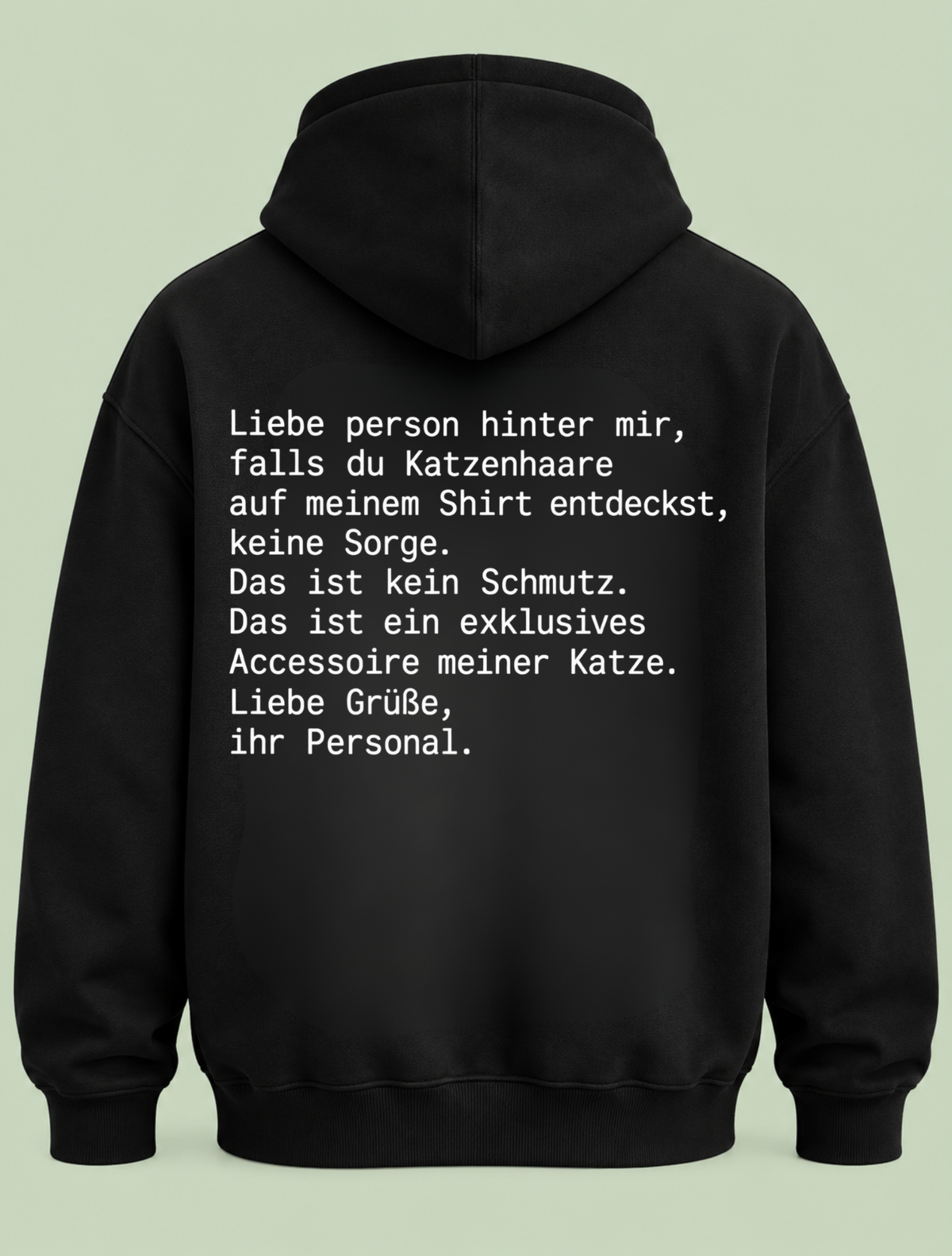 Katzenhaare - Hoodie Unisex Backprint