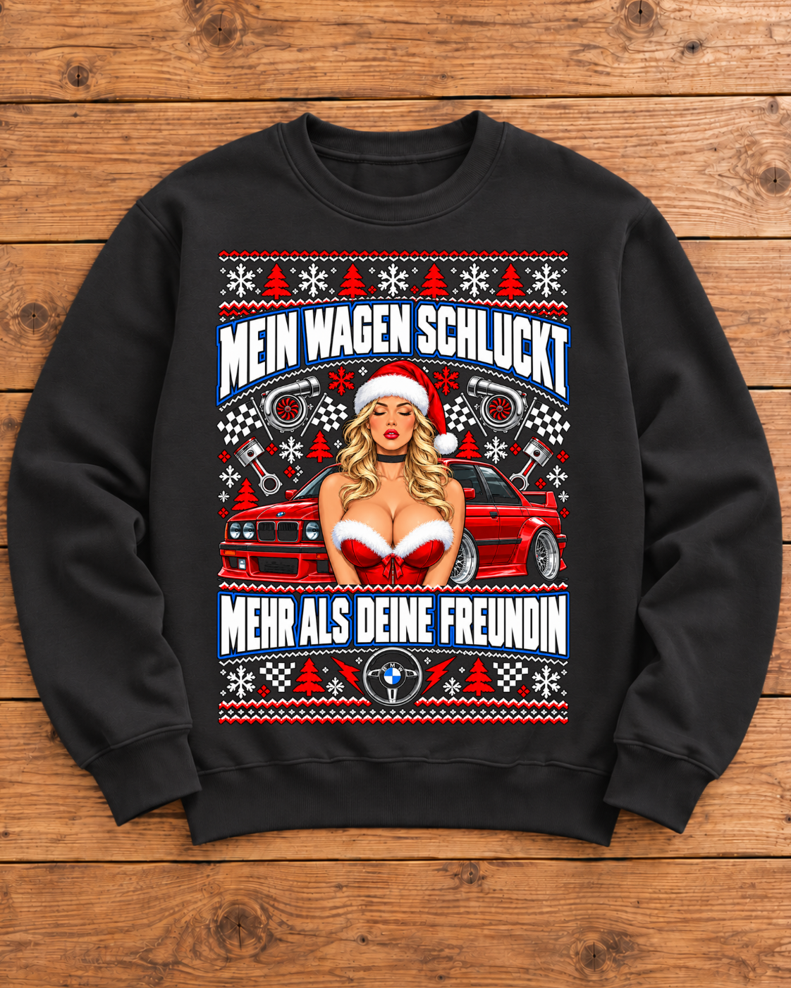Wagen schluckt - Ugly Sweater