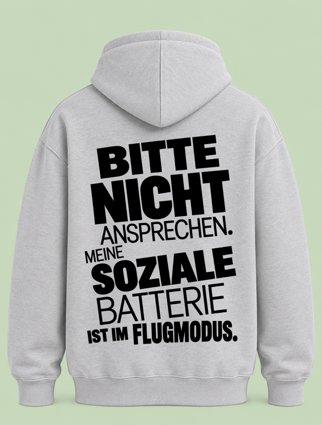 Nicht ansprechen - Hoodie Unisex Backprint