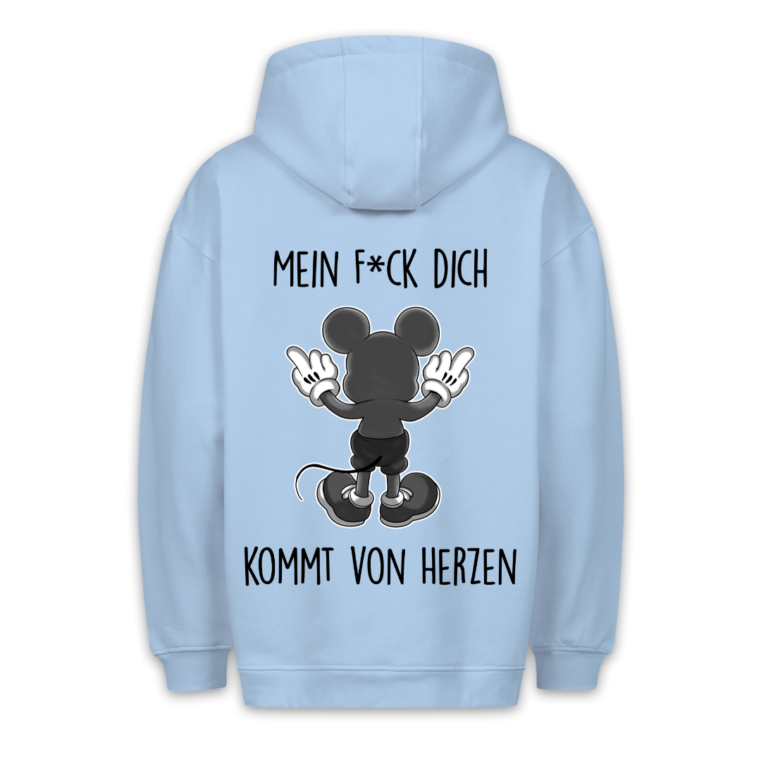 Von Herzen Maus - Hoodie Unisex Rückendruck