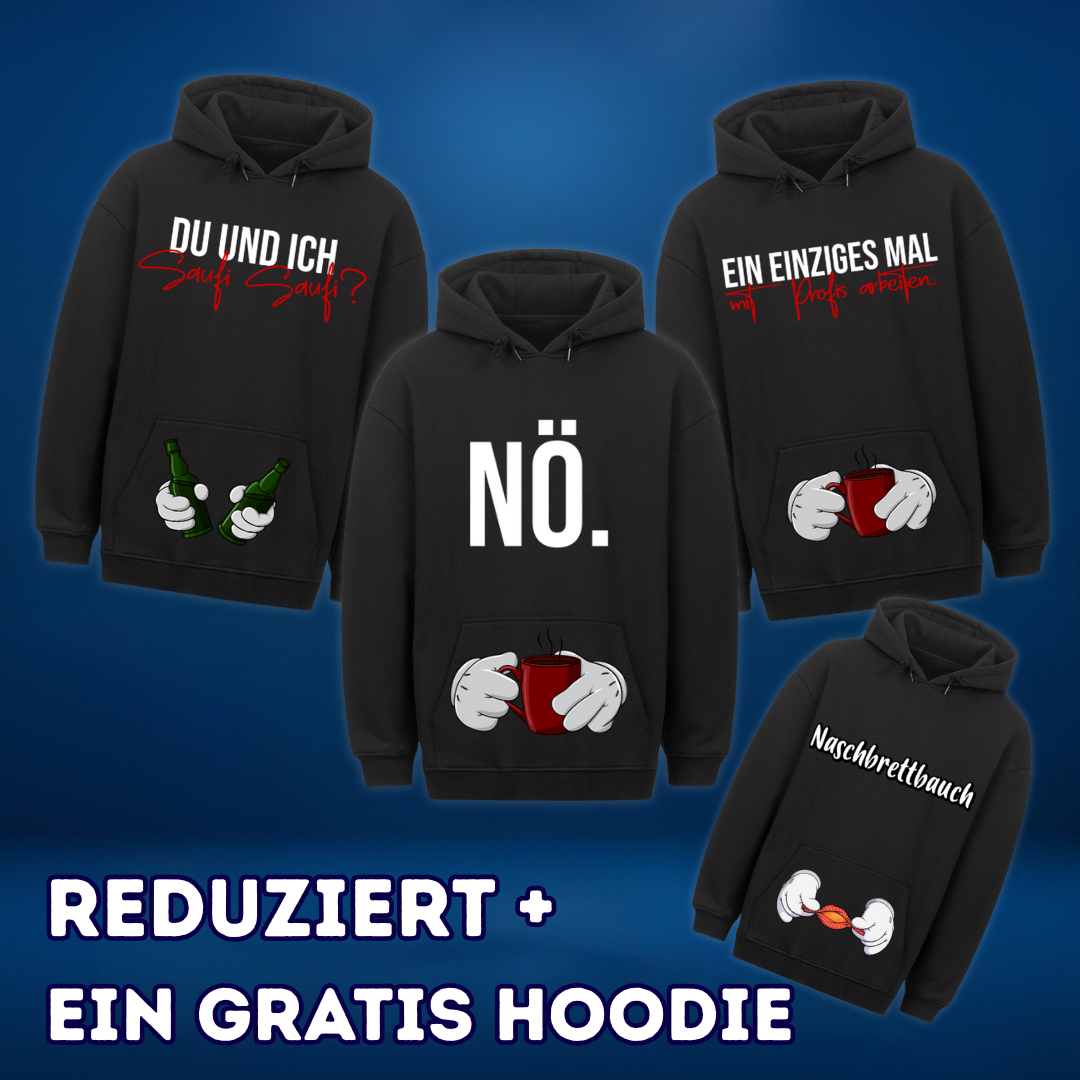 Bauchtaschendruck Hoodie Bündel