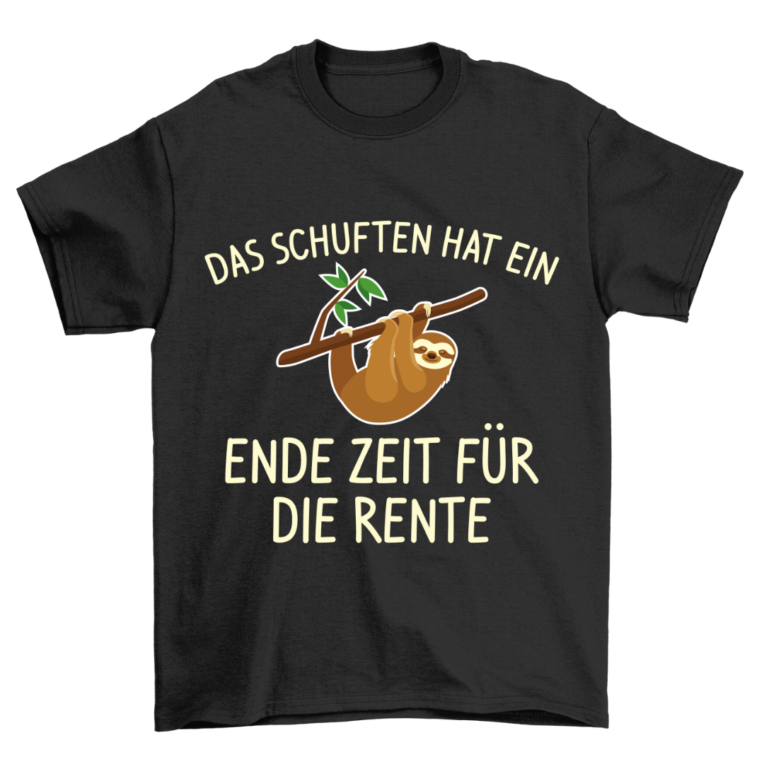 Schuften Faultier - Shirt Unisex