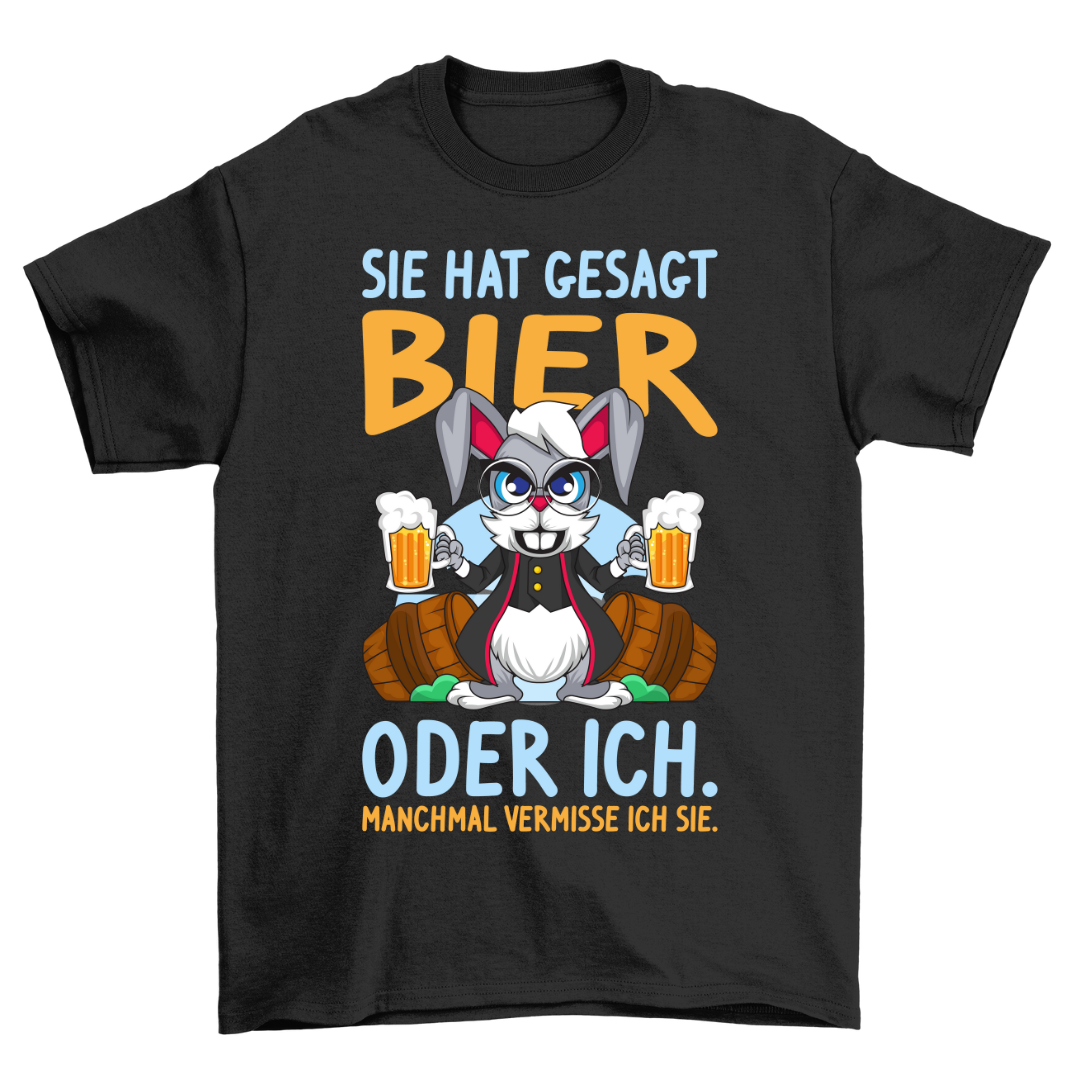 Bier Hase - Shirt Unisex