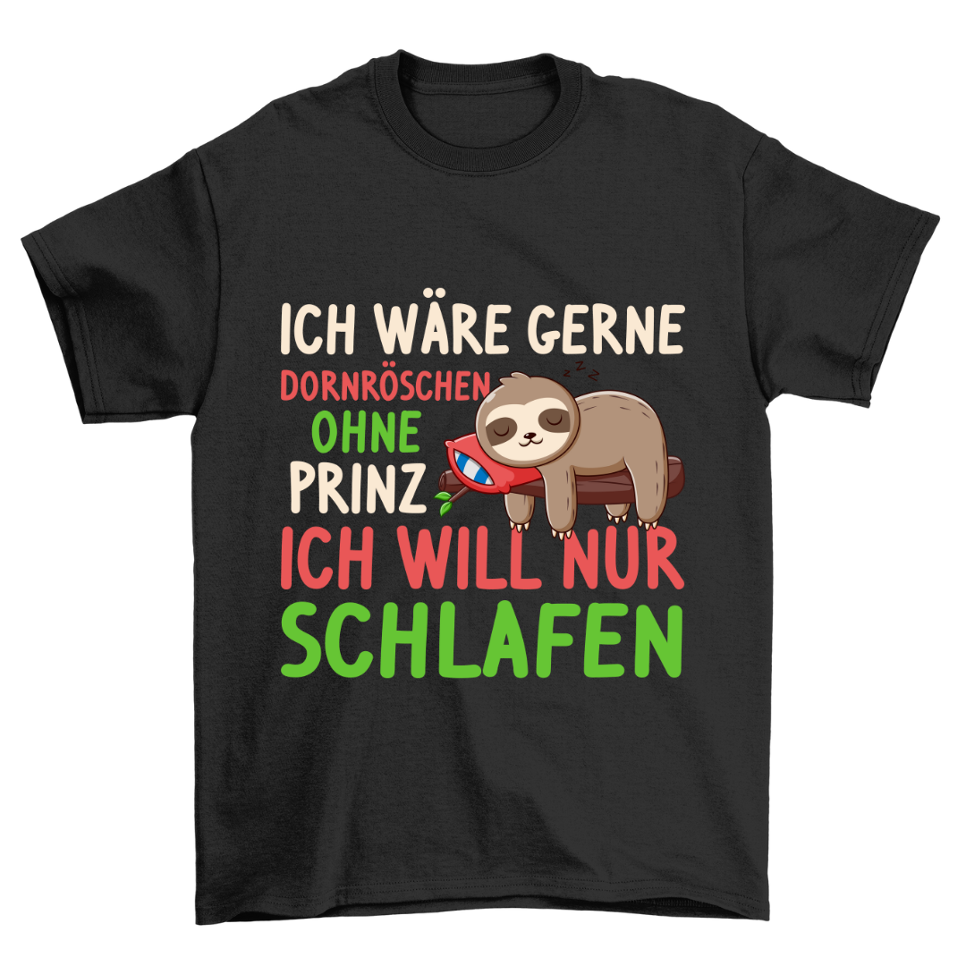 Dornröschen Faultier - Shirt Unisex