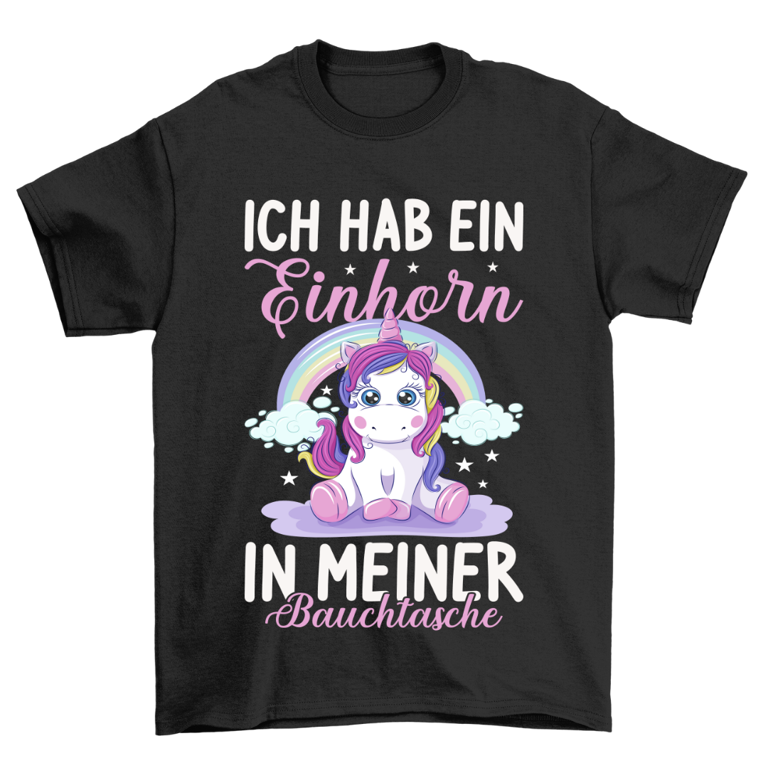 Bauchtasche Einhorn - Shirt Unisex