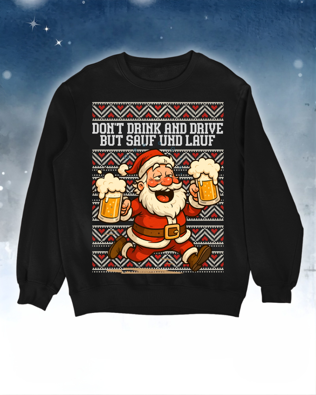 Sauf und lauf - Ugly Sweater