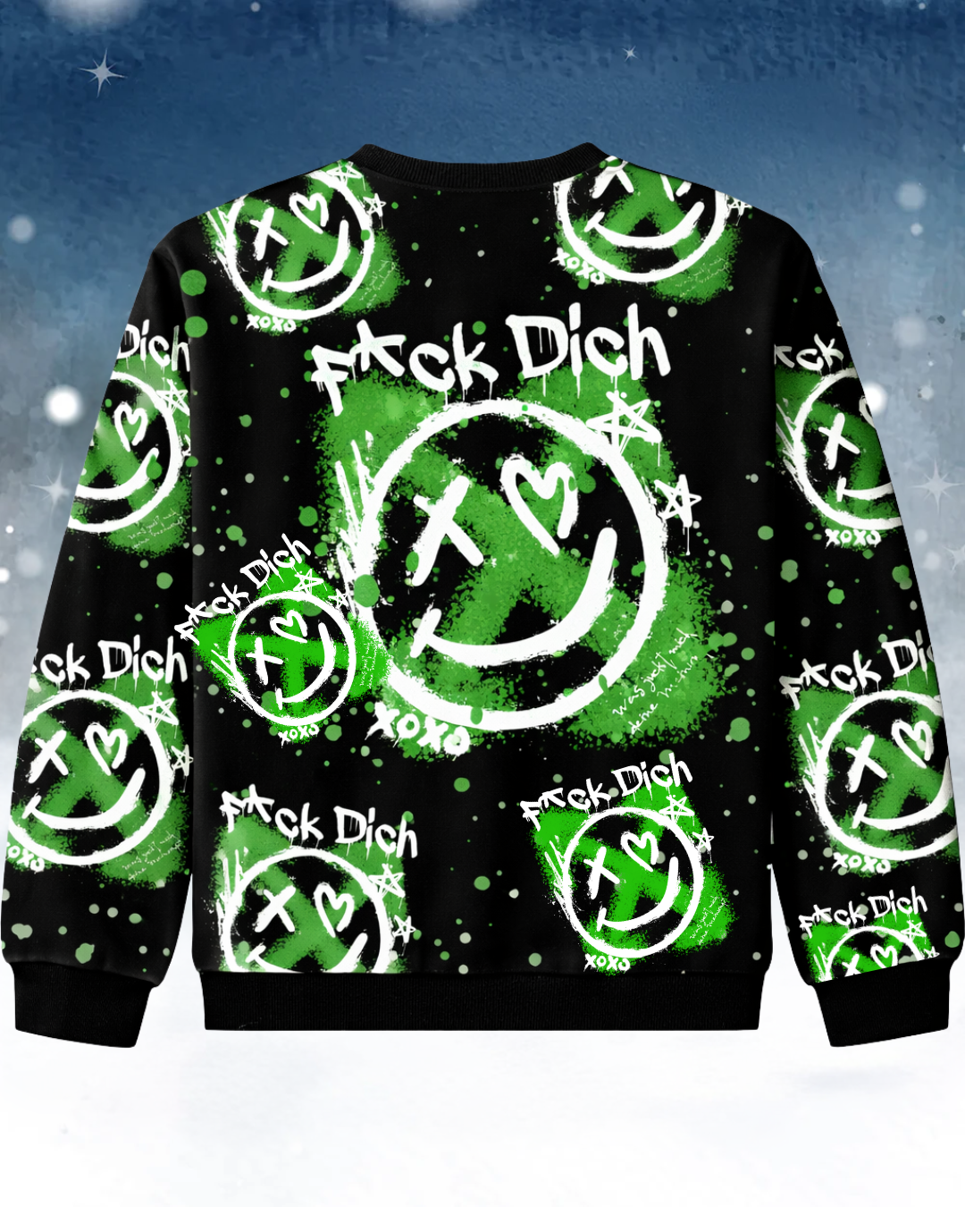 F*ck dich Grün - Sweatshirt All over Print