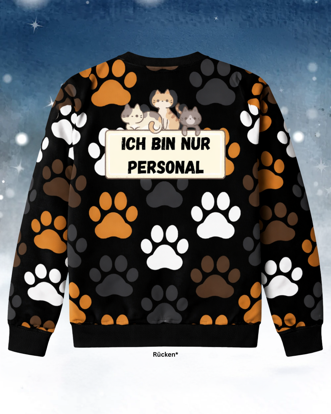 Katzenmenmensch Personal - Sweatshirt All over Print