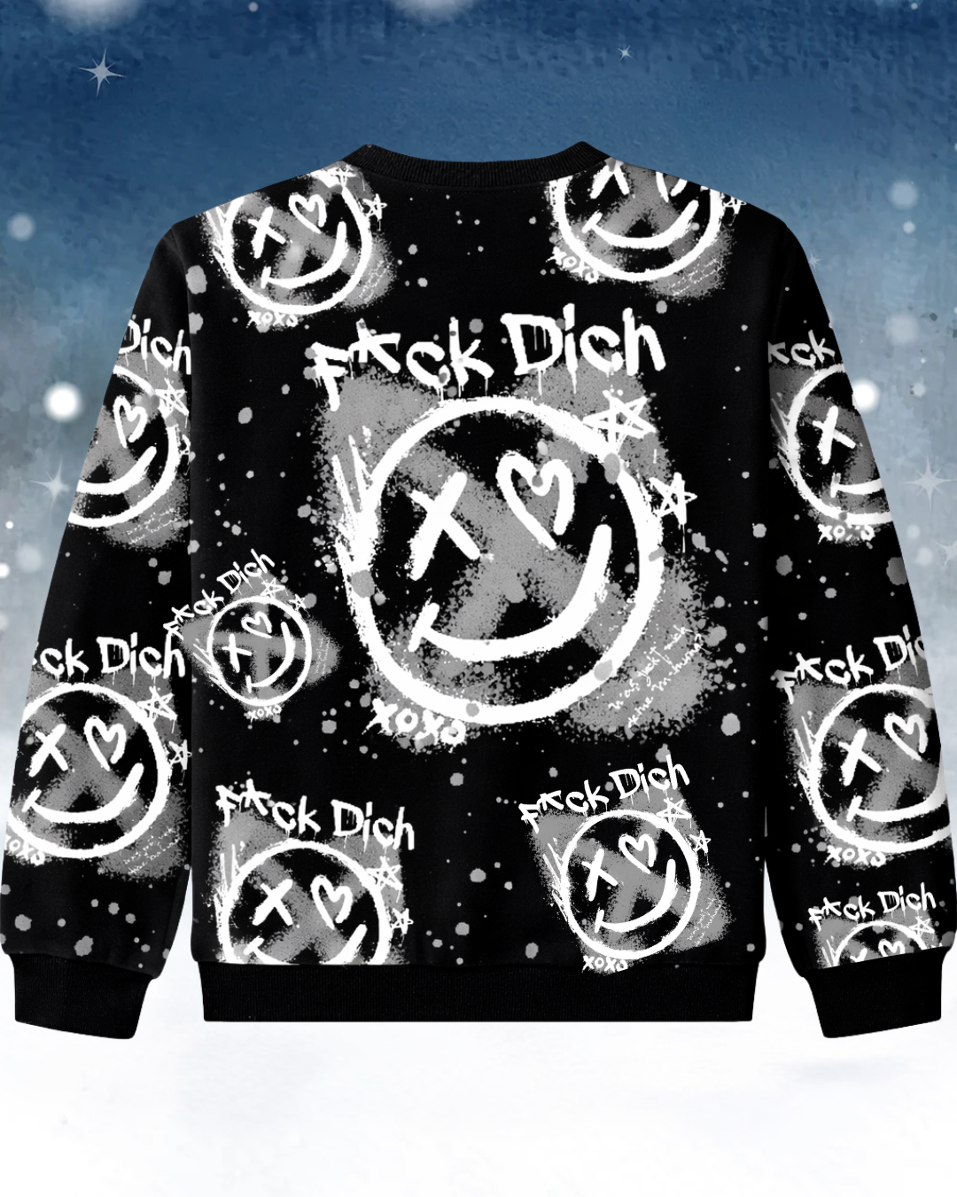 F*ck dich Grau - Sweatshirt All over Print