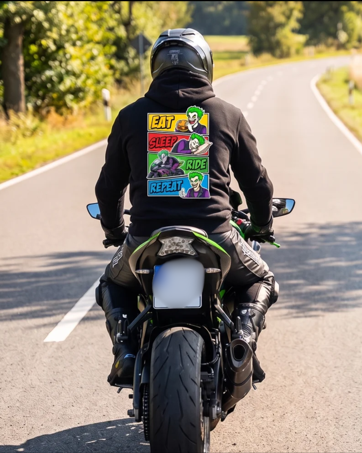 Eat Sleep Ride Repeat Clown Boy - Premium Hoodie Unisex