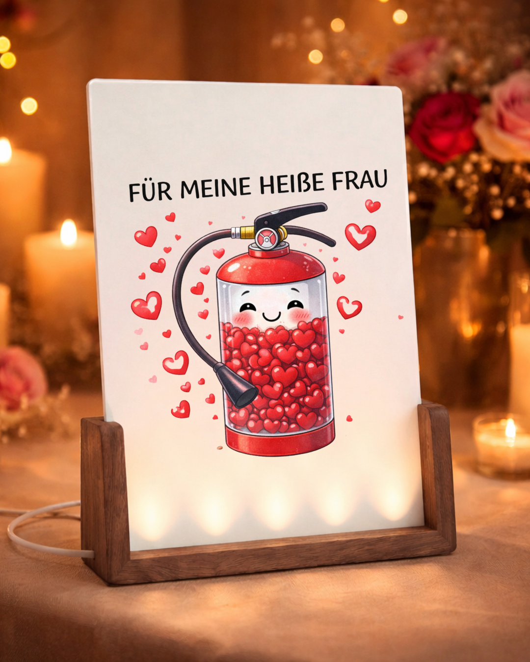 Für meine heiße Frau - Beleuchteter Bilderrahmen