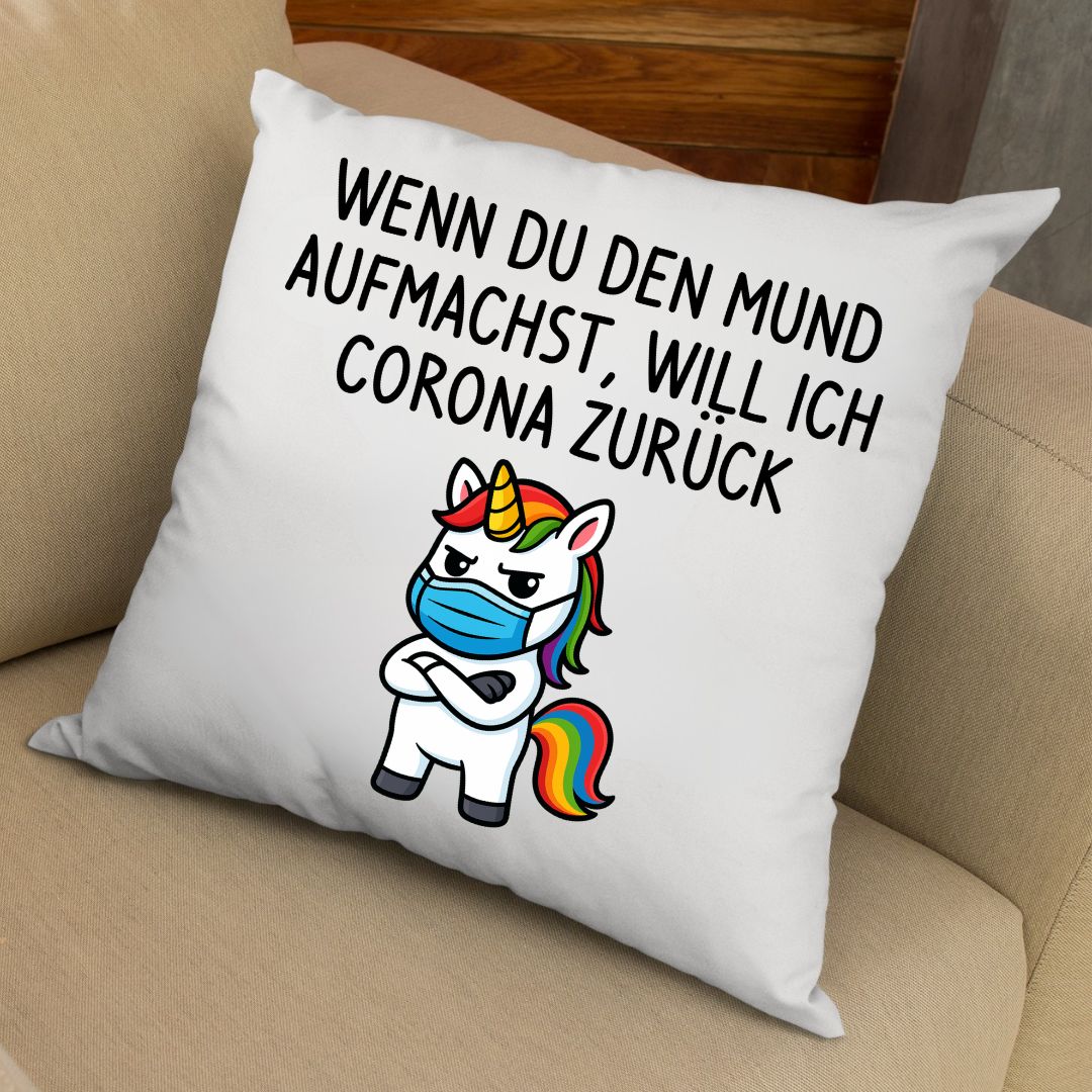 Corona zurück - Kissen