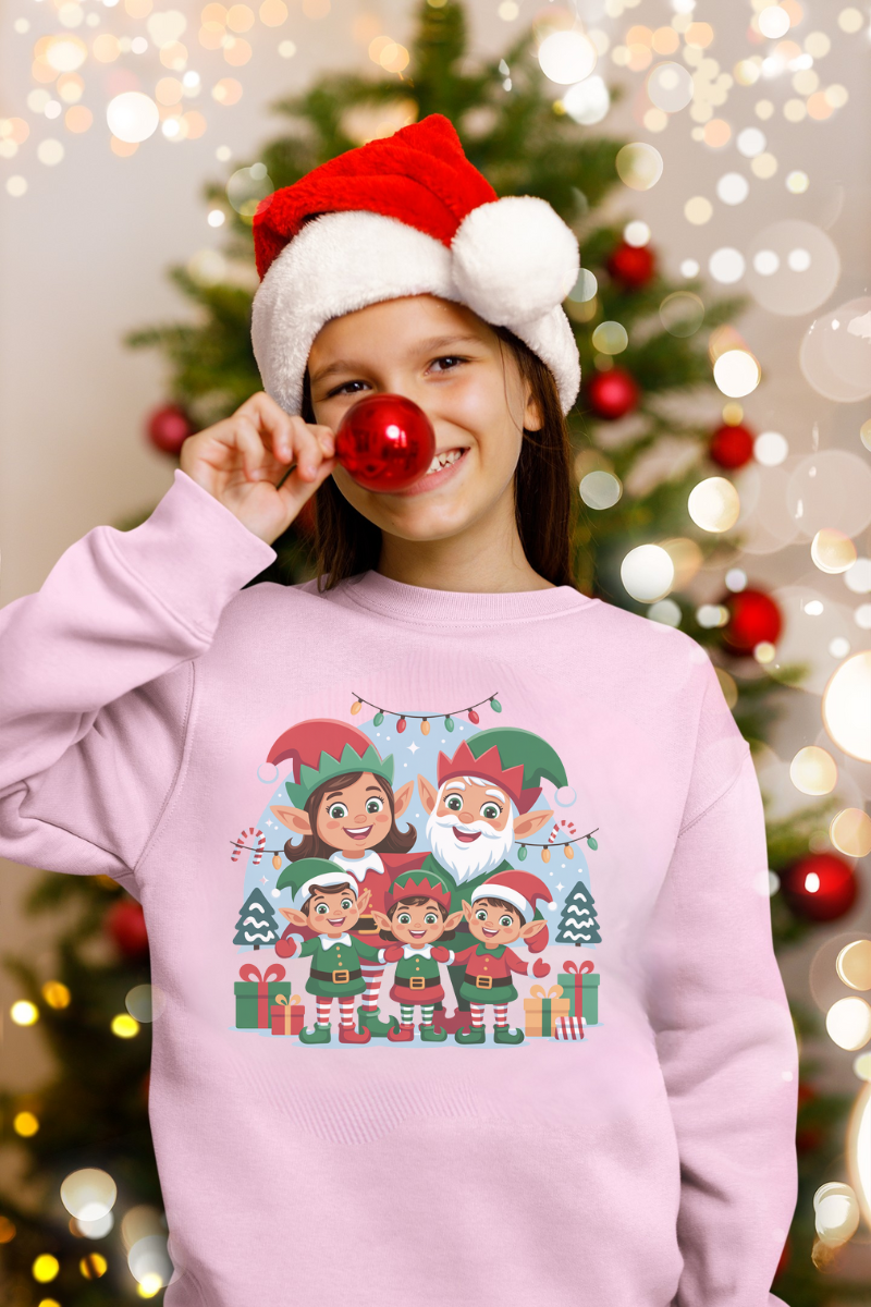 Elf Family -  Sweatshirt Kids