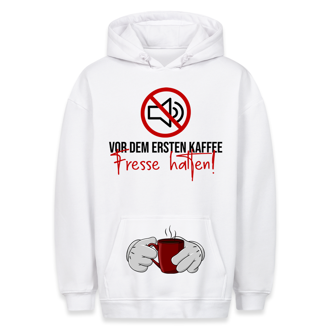 fresse halten! - Hoodie Bauchtaschendruck