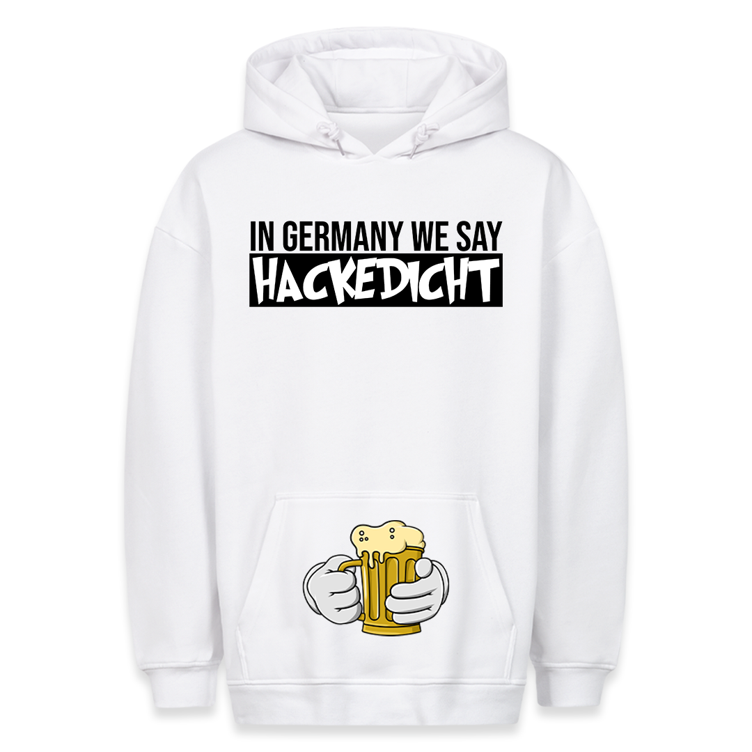 Hackedicht - Hoodie Bauchtaschendruck