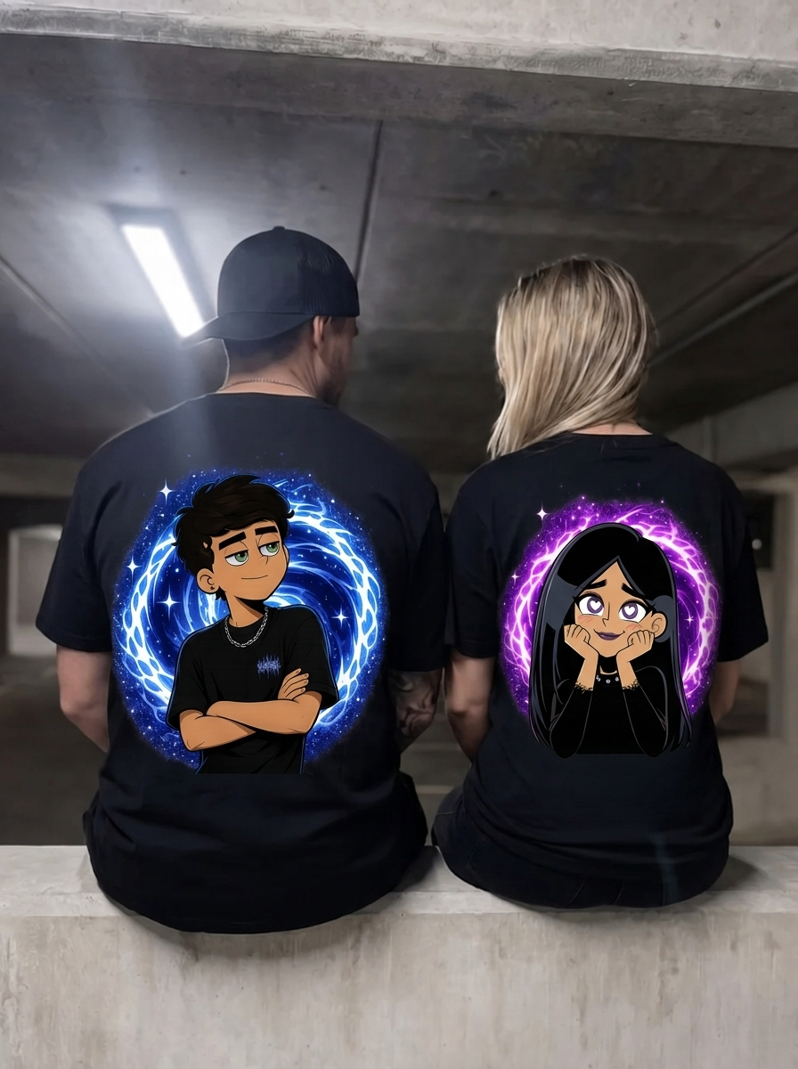 Cartoon Couple - Shirt Couple Bündel