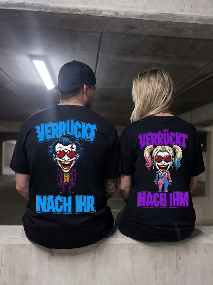 Verrücktes Couple - Shirt Couple Bündel
