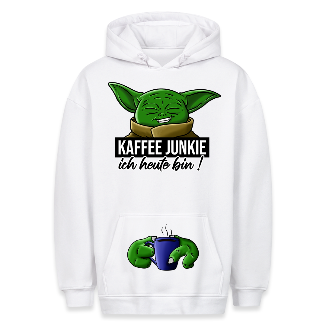 Kaffee Junkie - Hoodie Bauchtaschendruck